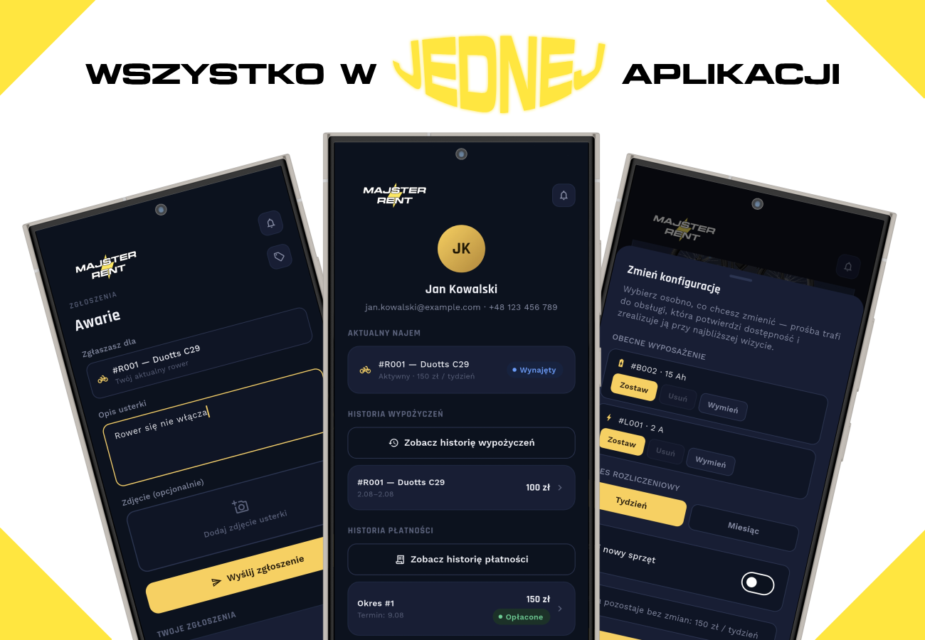 Wszystko w jednej apce Majster Rent